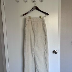 Nasty Gal Cream A-Line Skirt